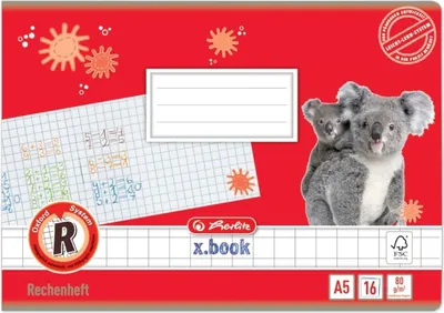 Produktbild von Schulheft A5 16 Blatt Lineatur R Packung mit 10 Stück