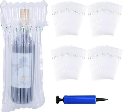 Produktbild von 20 Stück,verpackung flasche,weinverpackung,bubble Bag,inflatable bags,luftpolster flasche,wein transport,weinflaschen verpackung schutz,bottle wine bags for travel,aufblasbare Luftsäule