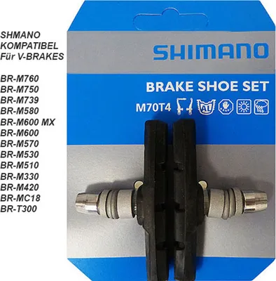 Immagine prodotto di SHIMANO M70T4, pastiglie freno, 7cm, nero, SH-Y8BM9803A