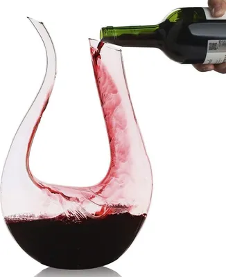 Produktbild von Decanter 1.2L Wein-Dekantiergefäß Bleifreier Glasbelüftungsweinkaraffe Perfektes Geschenkset Dekantierer