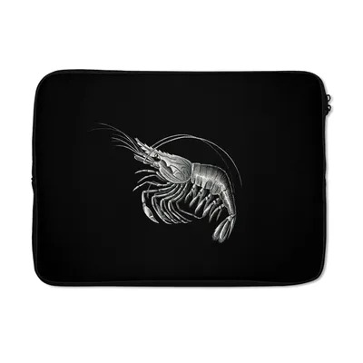 Produktbild von MuchoWow® Laptop Hülle 13 Zoll Shrimps - Vintage - Ernst Haeckel - Tiere - Kunst Laptoptasche - Laptophülle - Sleeve - Rundumschutz