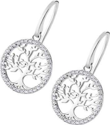 Image de LOTUS Silver Zirconia Boucles d'oreilles 925 Argent Boucles d'oreilles Arbre de vie Femme JLP1746-4-1