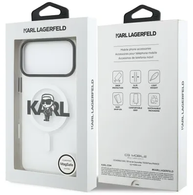 Produktbild von Karl Lagerfeld Iml Karl Sketch Logo Magsafe Handyhülle Für Iphone 17 Pro Max    One Size