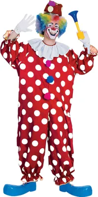 Produktbild von Clown mit Punkten Erwachsene kostüm