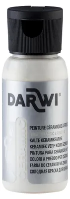 Image de Darwi Cold Peinture pour porcelaine White 50 ml 1 pièce