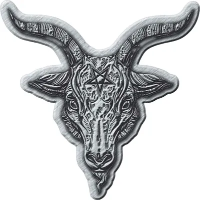 Image de Baphomet - Badge, métal RO8477 (taille unique) (Noir/argent)