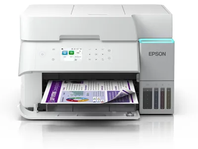 Image de Epson EcoTank ET-3956, jet d'encre, couleur, 4800 x 1200 ppp, A4, impression directe, blanc