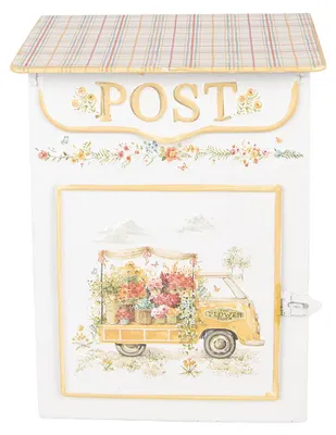 Immagine prodotto di Clayre & Eef Cassetta delle lettere 23x13x32 cm Metallo bianco