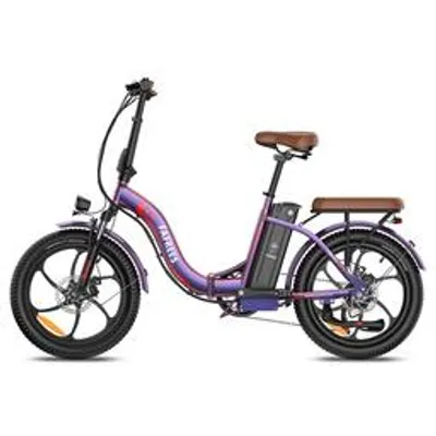 Obrázok produktu pre F20 Pro 20 palcový skladací elektrický bicykel, 250W 36V 20AH batéria so super kapacitou, Shimano 7S, 20"*3.0 Fat Tire Purple