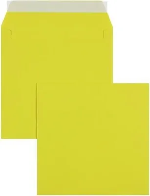 Produktbild von Briefumschläge 220x220mm 120g/qm haftklebend VE=100 Stück schwefelgelb
