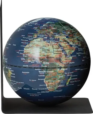 Produktbild von TROIKA BOOKGLOBE SINGLE, Politischer Globus, Klassisch, Tisch, Metall, Kunststoff, Kunststoff, Schwarz