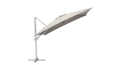 Produktbild von Kettler Easy Turn Ampelschirm Aluminium/Polyester 300x300 cm UPF50+ Silber/Hellgrau meliert