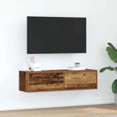 Zdjęcie produktu dla Maison Exclusive - Komody RTV, wymiary: 100 x 31 x 25,5 cm, wykonane z recyklingowanego drewna i płyty wiórowej