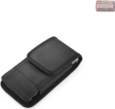 Produktbild von Holster Gürteltasche kompatibel mit Olympus OM System Tough TG-7 Holster Gürtel Tasche wasserabweisend Handy Hülle Schutz Hülle Outdoor schwarz