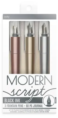 Produktbild von Ooly Füllfederhalter Set - Metallic Schrein und Tagebuch - Kreatives Schreiben