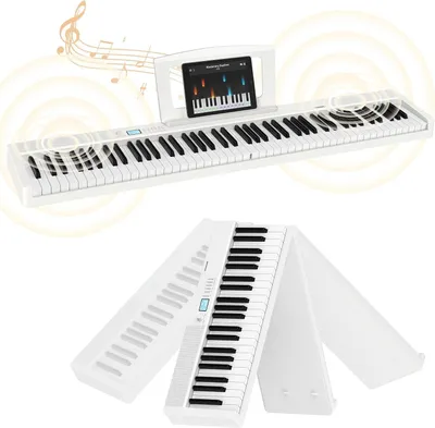 Immagine prodotto di Tastiera con 88 tasti - Pianoforte - Pianoforte digitale - Pianoforte elettrico - Tastiera con 88 tasti - Pieghevole