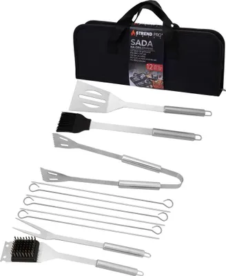 Produktbild von Werkzeugsatz Strend Pro Grill, zum Grillen und Braten, 12-teilig, in Tasche