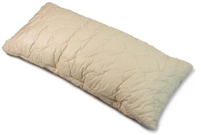 Produktbild von Bio Dinkelspelzkissen 40x80cm, Komfort-extra Bio-Steppware + Bio Dinkel, direkt befüllt | ungefärbt und ungebleicht | Schlafkissen, Kopfkissen