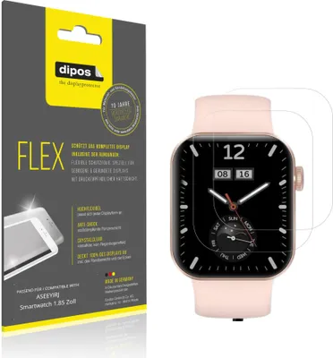 Zdjęcie produktu dla 2x dipos Flex ASEEYIRJ Smartwatch 1.85 Zoll