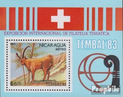 Produktbild von Briefmarken Nicaragua 1983 Mi Block149 (kompl.Ausg.) postfrisch TEMBEL 83