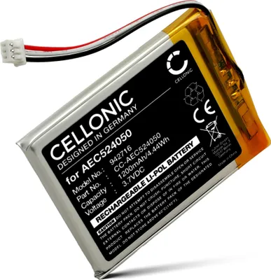 Image de CELLONIC Batterie pour Casque micro Compatible avec Corsair Void Pro RGB, HS75 XB, HS70 SE, AEC524050 - (1200mAh, 3.7V)