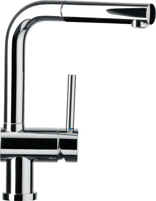 Produktbild von SCHOCK Armatur PIEGA in CHROM mit Zugauslauf / CRISTADUR / Küchenarmatur