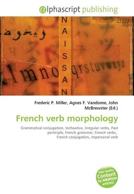 Produktbild von French verb morphology