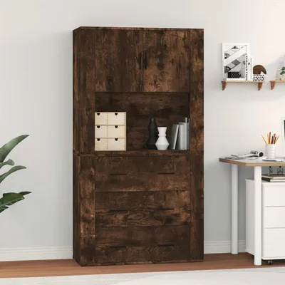 Produktbild von vidaXL Highboard Räuchereiche Holzwerkstoff