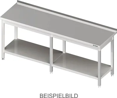 Produktbild von Arbeitstisch mit Grundboden, 2700x700x850 mm, ohne Aufkantung, verschweißt