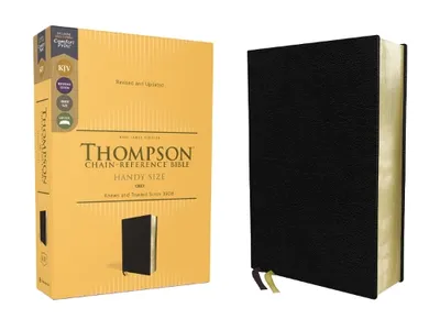 Productafbeelding van KJV, Thompson Chain-Reference Bible, Handy Size, European Lederfaserstoff, Black, Red Letter, Comfort Print