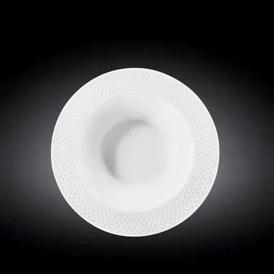 Zdjęcie produktu dla Głęboka porcelanowa miska, 22,5 cm - biała - zestaw 2 sztuk - idealna do zup i sałatek