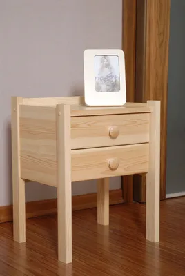Produktbild von Nachttisch Natur Kiefer massiv
