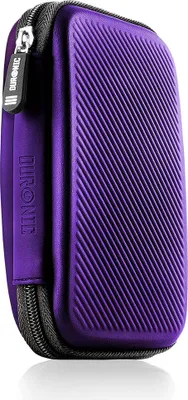 Produktbild von Duronic HDC2 VT Externe Festplatten Schutzhülle Lila - Stoßsichere Festplattentasche - 2,5" SSD Cover - Hardshell Tasche - Hülle für Western Digital, Toshiba, Hitachi, Seagate, Samsung und mehr