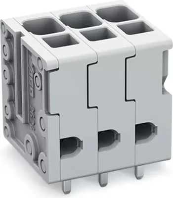 Produktbild von WAGO Leiterplattenklemme;4 mm²;Rastermaß 5 mm;grau 2624-3103