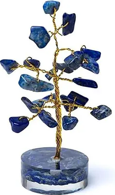 Produktbild von Edelsteinbaum-Sodalith – Packung mit 4 Stück – ±8 cm