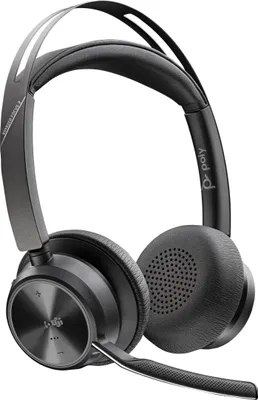 Produktbild von POLY Voyager Focus 2, für Microsoft Teams es USB-C Headset, Kabellos, Büro/Callcenter, 115 g, Kopfhörer, Schwarz