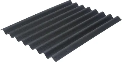Produktbild von Onduline Bitumenwellplatte Easyline 100 x 76 cm 2,6 mm schwarz