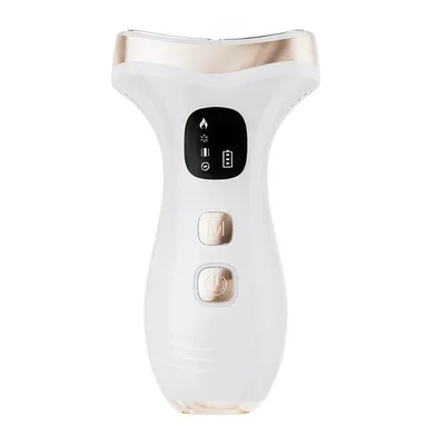 Produktbild von Gesichts- und Nackenmassagegerät 7-in-1 mit LED, 7 Modi, Mikrovibration, 7 Lichtfarben, Wärme- und Kältefunktion , für für alle Hauttypen