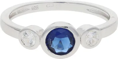 Produktbild von JuwelmaLux Ring Sterling Silber 925 + synth. Zirkonia JL10-07-3114