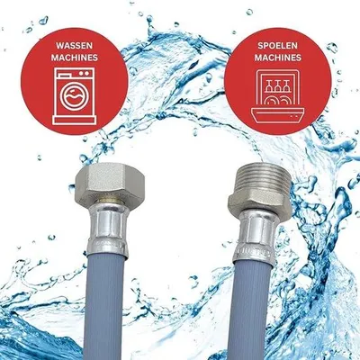 Produktbild von Famanu Sicherheits-Einlassschlauch Aquastop für Waschmaschinen und Geschirrspüler - 3 m