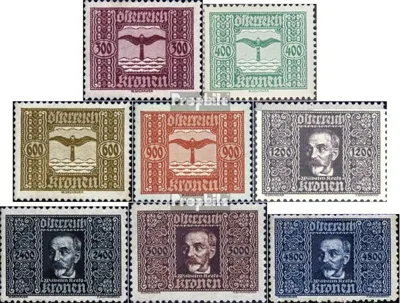 Produktbild von Briefmarken Österreich 1922 Mi 425-432 (kompl.Ausg.) Gefälligkeitsentwertung gestempelt Flugpost