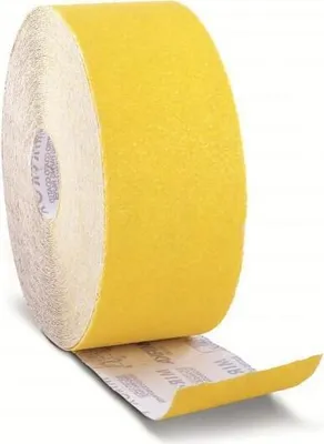Produktbild von Profi Schleifpapier Rolle 115mm x 50m K40 – Robustes Schleifband für Holz, Metall & Lack – 1 Rolle Grau