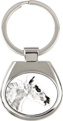 Immagine prodotto di Falabella - Portachiavi con cavallo, portachiavi con stampa, ciondolo personalizzato del marchio Art-Dog.