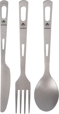 Obrázek produktu pro Camping Knife Fork Cube Set Ti Ta Reusable Outdoor Cutlery for Backpacking Camping