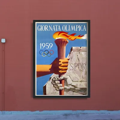 Produktbild von Poster - Canvas - Leinwand - 42 cm x 59,4 cm – Giornata Olimpica