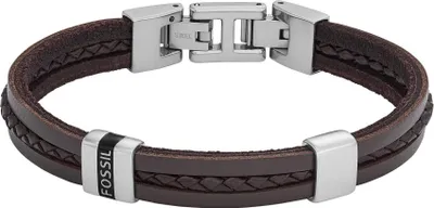 Produktbild von FOSSIL Armband Leather Essentials Bracelet Brown dunkelbraun