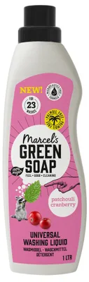 Productafbeelding van Marcel's Green Soap Wasmiddel Patchouli en Cranberry 1000 ML