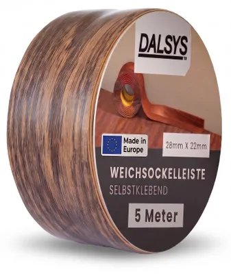 Produktbild von Dalsys Weichsockelleiste selbstklebend 5m Kastanie