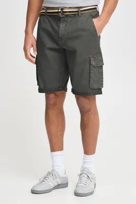 Produktbild von Blend BHBrian Herren Cargo Shorts Bermuda kurze Hose mit Gürtel Cargotaschen Eingriffstaschen Gesäßtaschen Baumwollmischung Regular fit