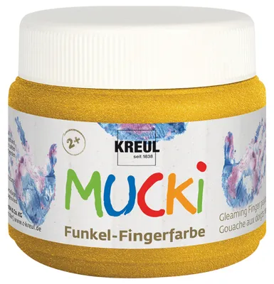 Immagine prodotto di KREUL vernice scintillante per dita "MUCKI", goldschatz, 150 ml